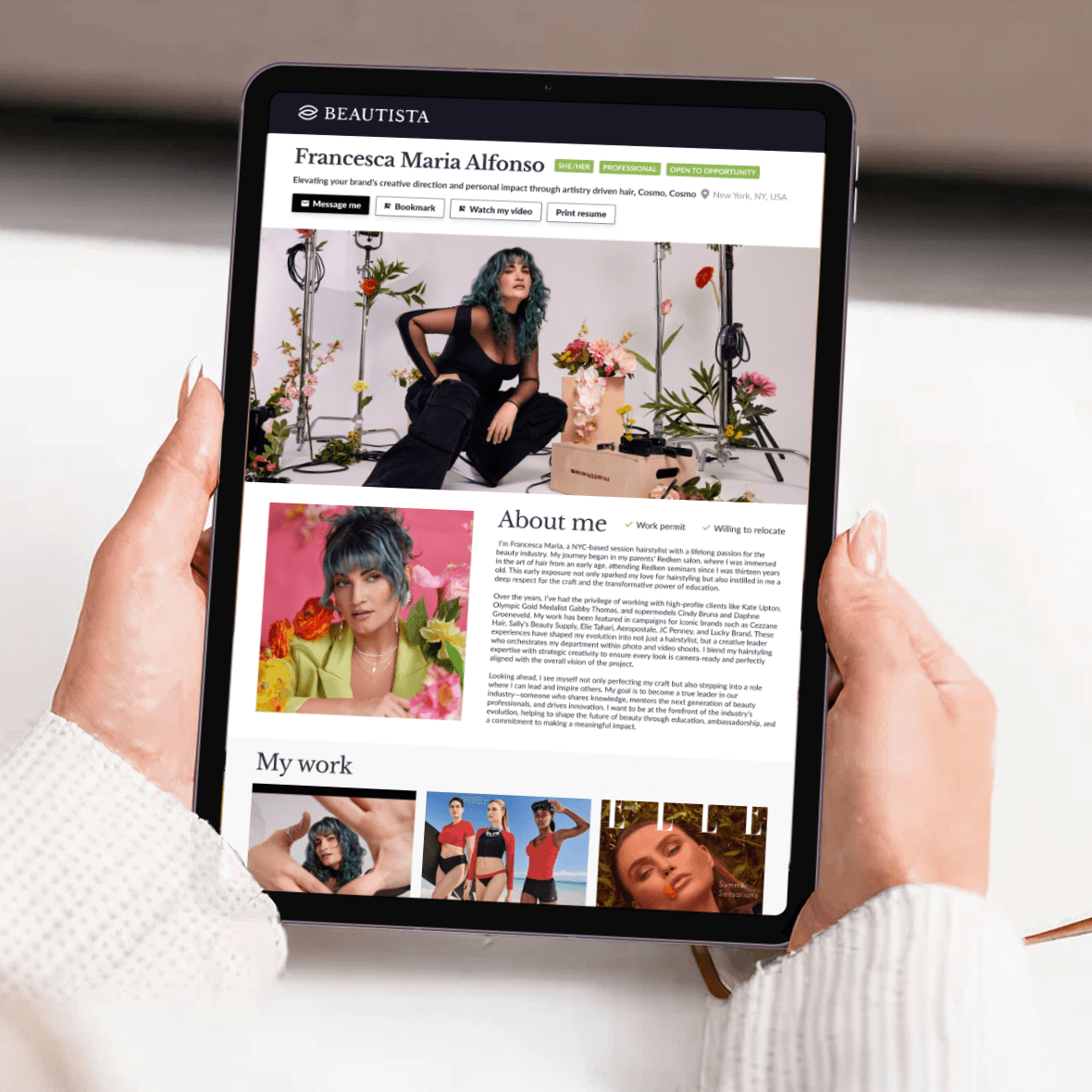 Candidates dashboard showing pre-qualified stylists