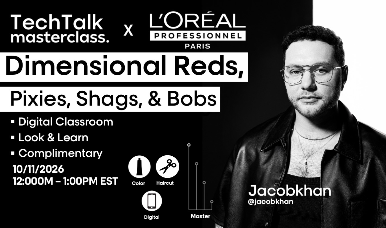 L'Oréal Professionnel Tech Talk Masterclass class artwork